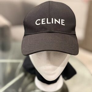 Celine Classic Baseball Black Cap